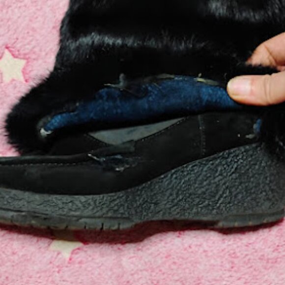 Coach Maryann Suede and Rabbit Fur Boots - Picture 5 of 9